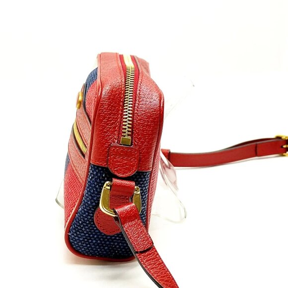 Gucci Crossbody bag Red Canvas 650-060225 - Picture 3 of 13